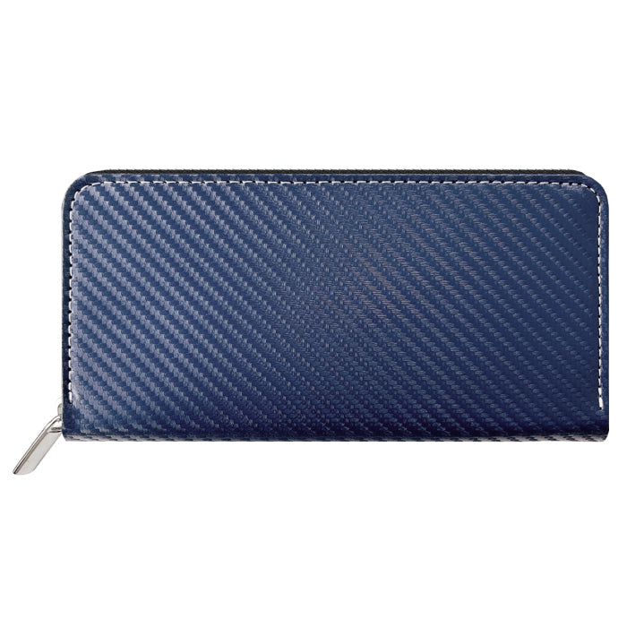 【ルイショップ】 カーボン ラウンド型 長財布