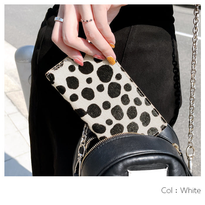 【ルイショップ】 AQUOS sense 3 SH-02M SHV45 lite SH-RM12 SH-M12 ケース 手帳型 カバー 本革 ハラコ風 ダルメシアン 手帳型ケース sh02m スマホケース スマホカバー 携帯ケース 携帯カバー