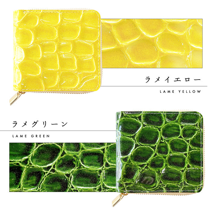 【ルイショップ】 本革 グランコッコ ラウンド型 二つ折り財布