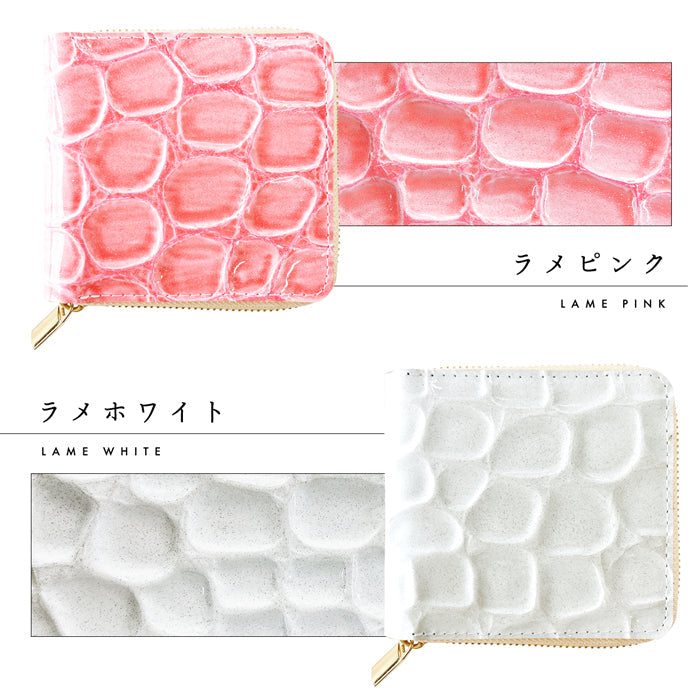 【ルイショップ】 本革 グランコッコ ラウンド型 二つ折り財布