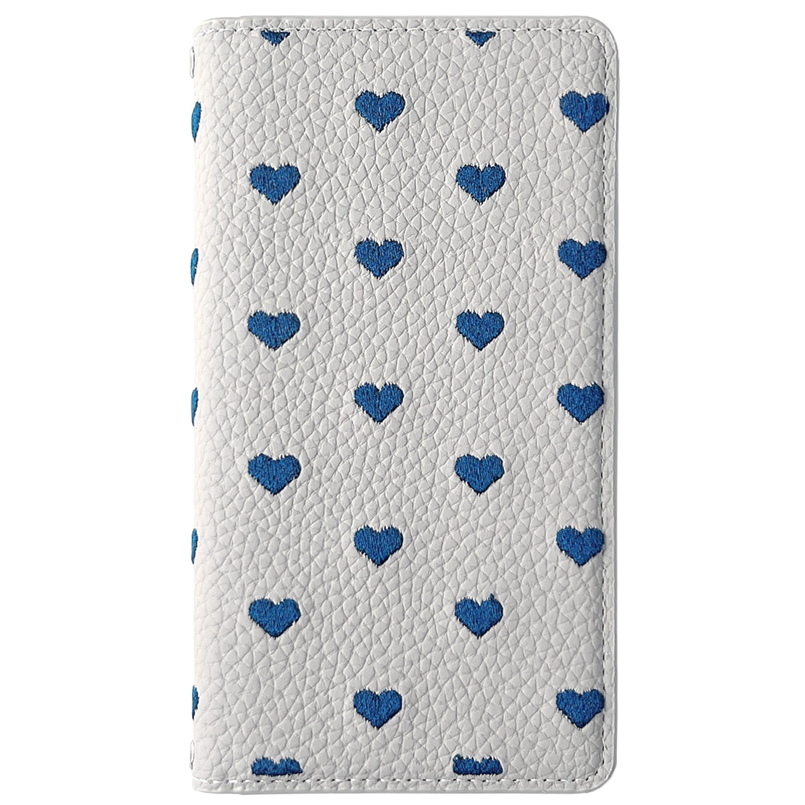 【ルイショップ】 iPhone・Galaxy・Xperia・AQUOS・Google Pixel|100機種以上 対応 ハート 刺繡 手帳型 スマホケース