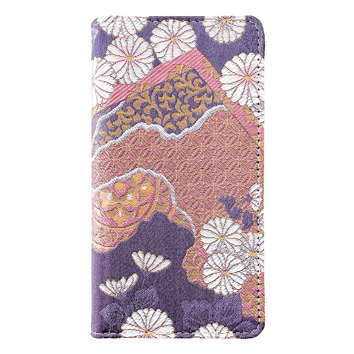 【ルイショップ】iPhone XS / iPhone X ケース 手帳型 カバー 西陣織 着物 彩 手帳型ケース アイフォン ケース スマホカバー 携帯ケース 携帯カバー