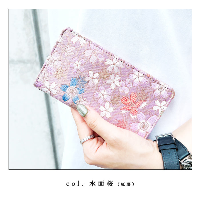 【ルイショップ】 arrows Alpha F-51F ケース 手帳型 M08 カバー 西陣織 着物 彩 アローズ f51f 手帳型ケース スマホケース スマホカバー 携帯ケース 携帯カバー