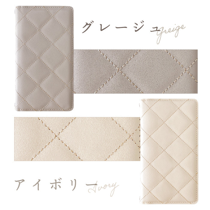 【ルイショップ】 BASIO active3 KYG04 ケース 手帳型 簡単スマホ カバー 韓流 キルティング ニュアンスカラー 手帳型ケース ベイシオ アクティブ3 スマホケース スマホカバー 携帯ケース 携帯カバー