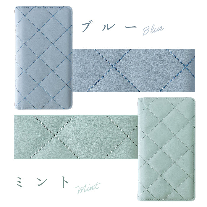 【ルイショップ】iPhone 12 ケース 手帳型 カバー 韓流 キルティング ニュアンスカラー 手帳型ケース アイフォン 12 ケース スマホカバー 携帯ケース 携帯カバー