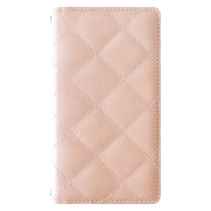 【ルイショップ】 iPhone・Galaxy・Xperia・AQUOS・Google Pixel|100機種以上 対応 韓流 キルティング ニュアンスカラー 手帳型 スマホケース