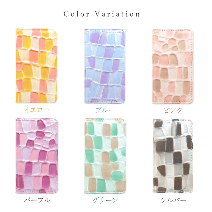 【ルイショップ】 AQUOS sense5G SH-53A SHG03 SH-M17 / sense4 SH-41A SH-M15 / basic A003SH lite SH-RM15 ケース 手帳型 カバー 本革 ステンドグラス 手帳型ケース sh41a スマホケース スマホカバー 携帯ケース 携帯カバー