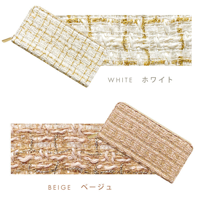 【ルイショップ】 ネオツイード ラウンド型 長財布
