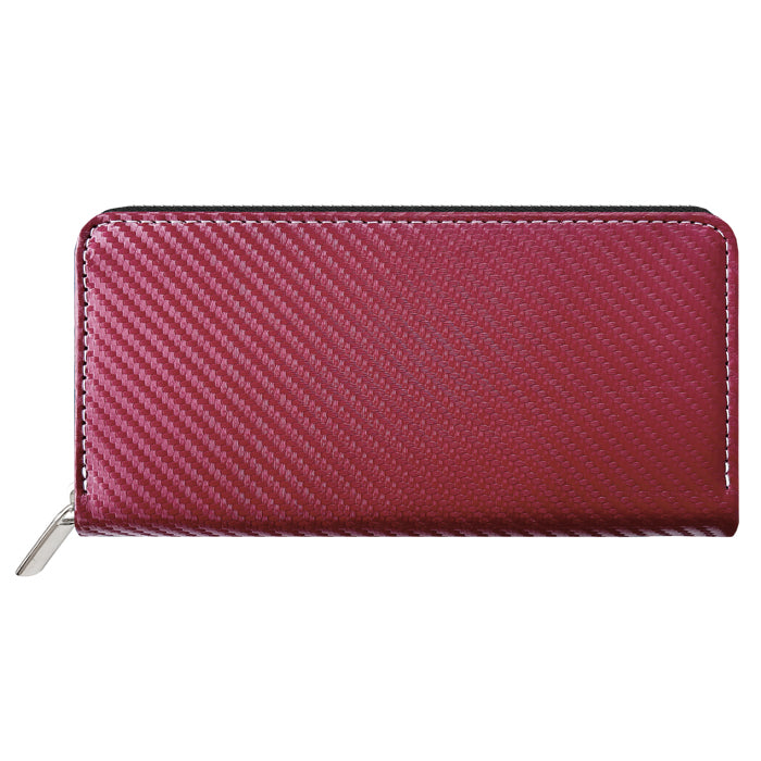 【ルイショップ】 カーボン ラウンド型 長財布
