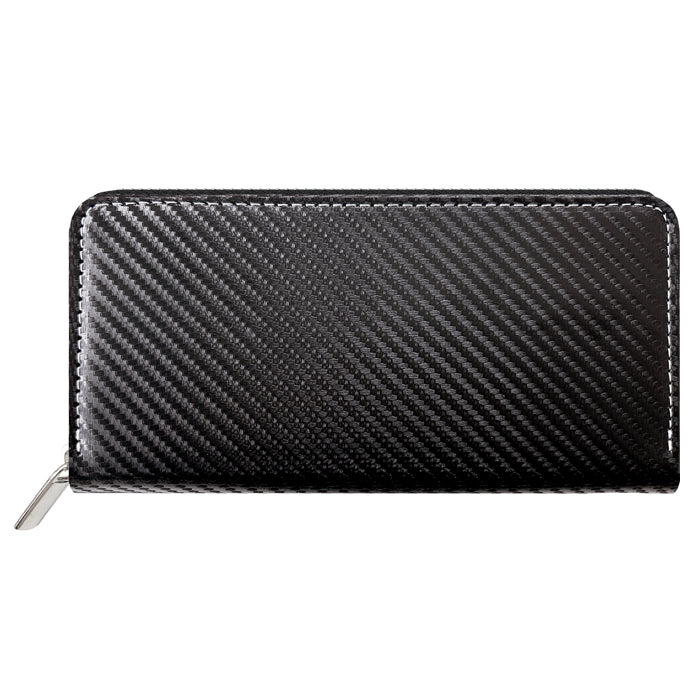 【ルイショップ】 カーボン ラウンド型 長財布