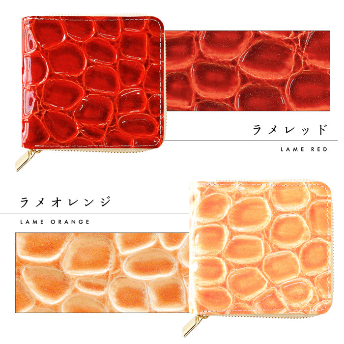 【ルイショップ】 本革 グランコッコ ラウンド型 二つ折り財布