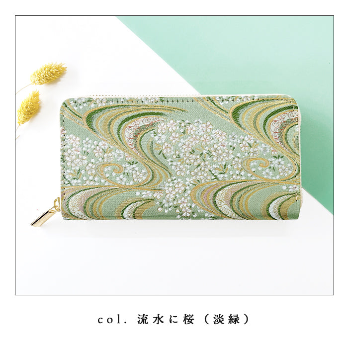 【ルイショップ】 西陣織 彩 ラウンド型 長財布