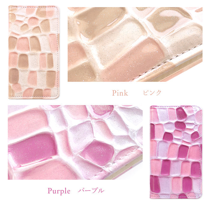 【ルイショップ】 AQUOS sense6 SH-54B SHG05 / AQUOS sense6s SHG07 ケース 手帳型 カバー 本革 ステンドグラス 手帳型ケース sh54b スマホケース スマホカバー 携帯ケース 携帯カバー