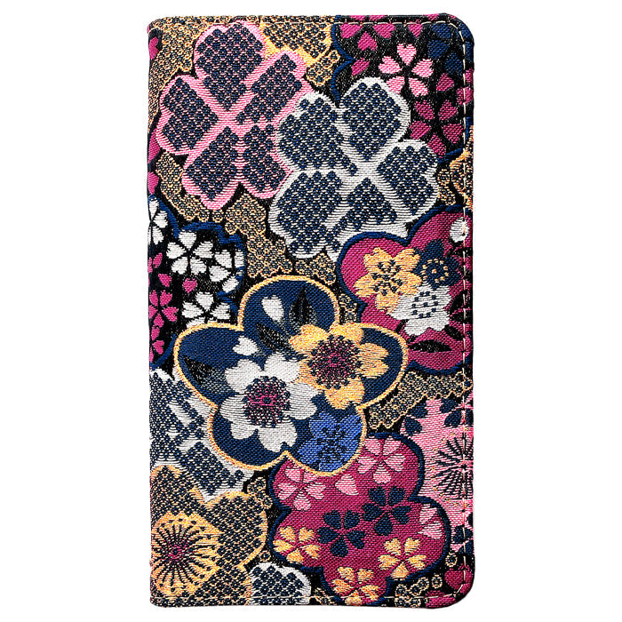 【ルイショップ】iPhone XS / iPhone X ケース 手帳型 カバー 西陣織 着物 竹 手帳型ケース アイフォン ケース スマホカバー 携帯ケース 携帯カバー