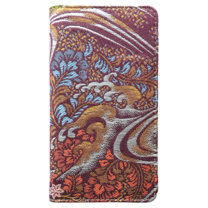 【ルイショップ】iPhone XS / iPhone X ケース 手帳型 カバー 西陣織 着物 竹 手帳型ケース アイフォン ケース スマホカバー 携帯ケース 携帯カバー