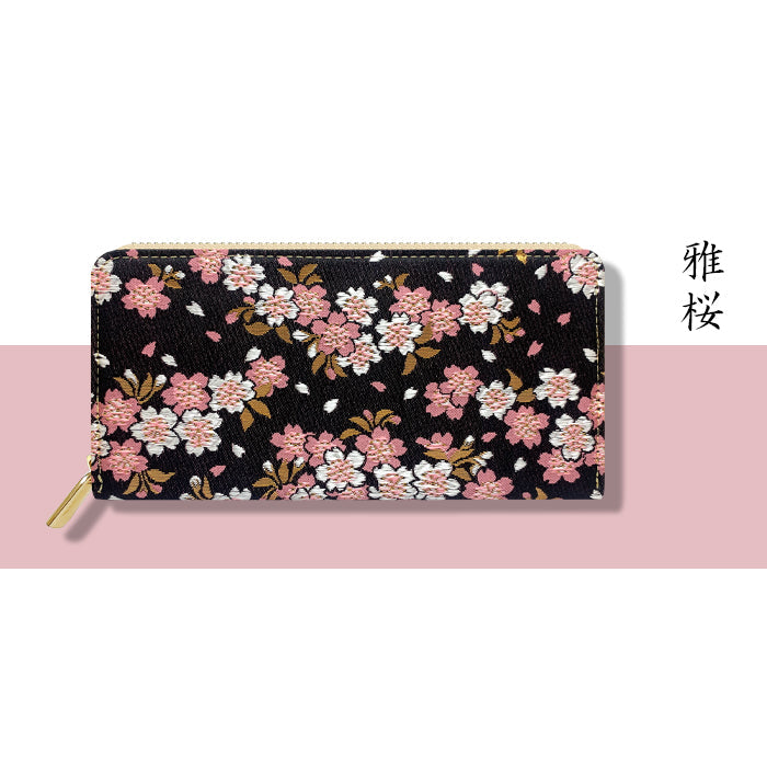 【ルイショップ】 西陣織 宵 ラウンド型 長財布